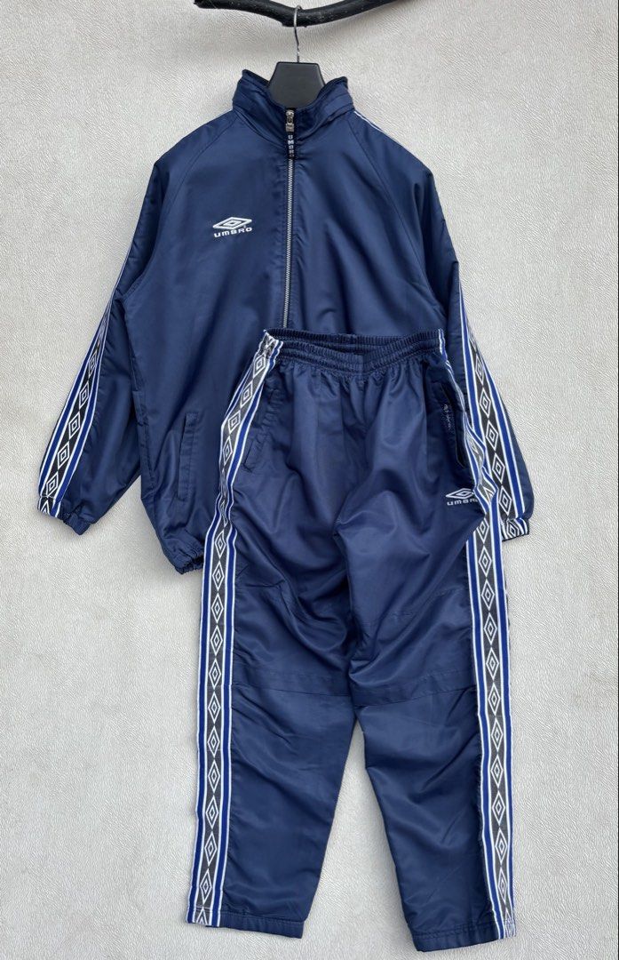 Umbro Tracksuit (Category: Coats, Jackets and Outerwear) located in Baybay. Submitted by thrift.ed2023 (Listing ID 1460233631, Image 2). Description: Umbro Tracksuit Both No Issue Good as New Track Jacket Large to XL 25x30 Track Pants 32” to 36” Waistline 41” Length .