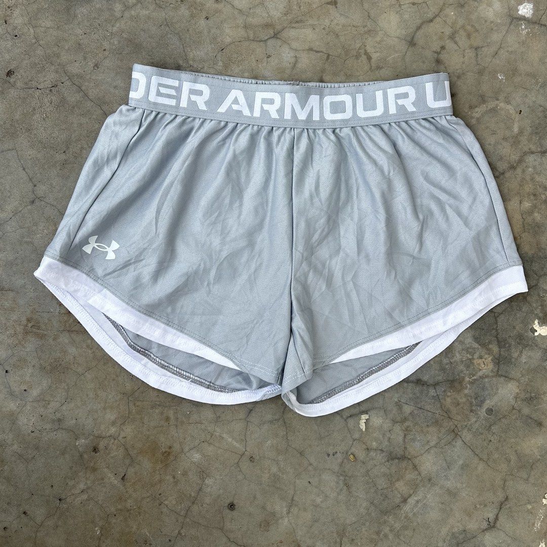Under Armour Gym / work out / running / training shorts (Category: Activewear) located in Davao. Submitted by luxnmore_dvo (Listing ID 1460170535, Image 2). Description: NO LOWBALLING FIRST TO PAY BASIS No pockets 24-29” waistline 11.5” length No issues.