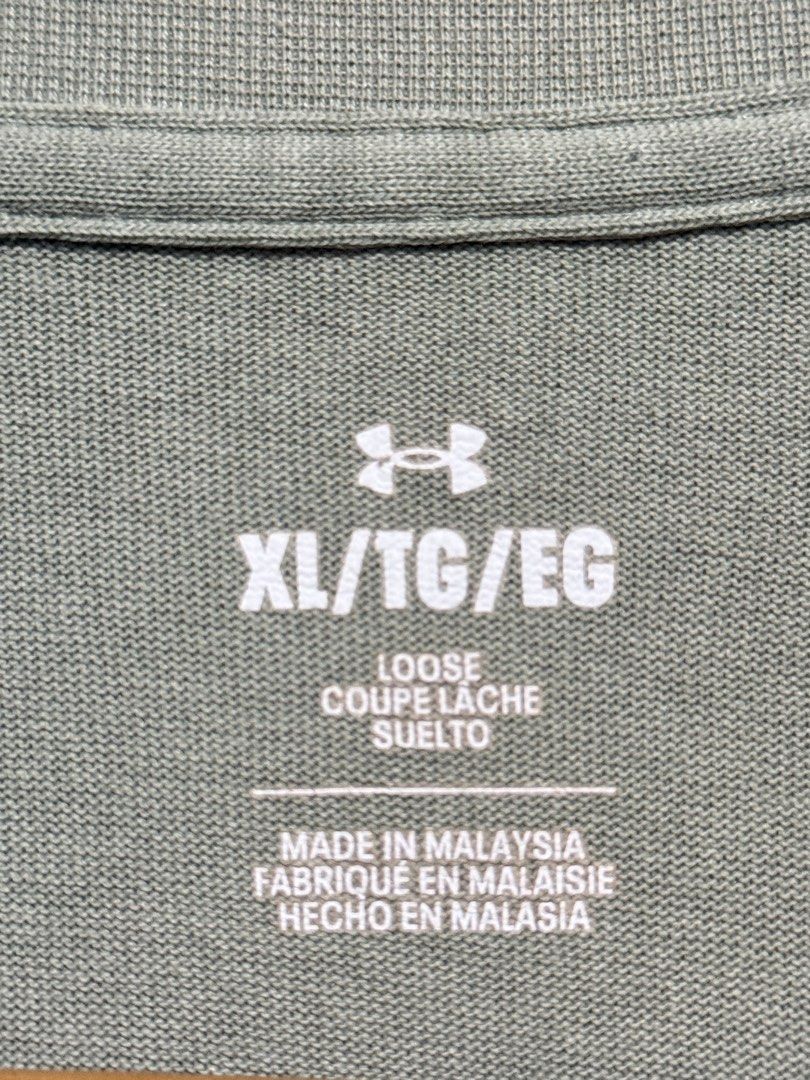 Under Armour Heavyweight Tee (Category: Tshirts & Polo Shirts ) located in Maramag. Submitted by ghab82885 (Listing ID 1460150801, Image 3). Description: UA Heavyweight Tee Excellent condition Minimal flaw: check last pic Size XL Loose on tag W24.5” x L29” 350 +SF.