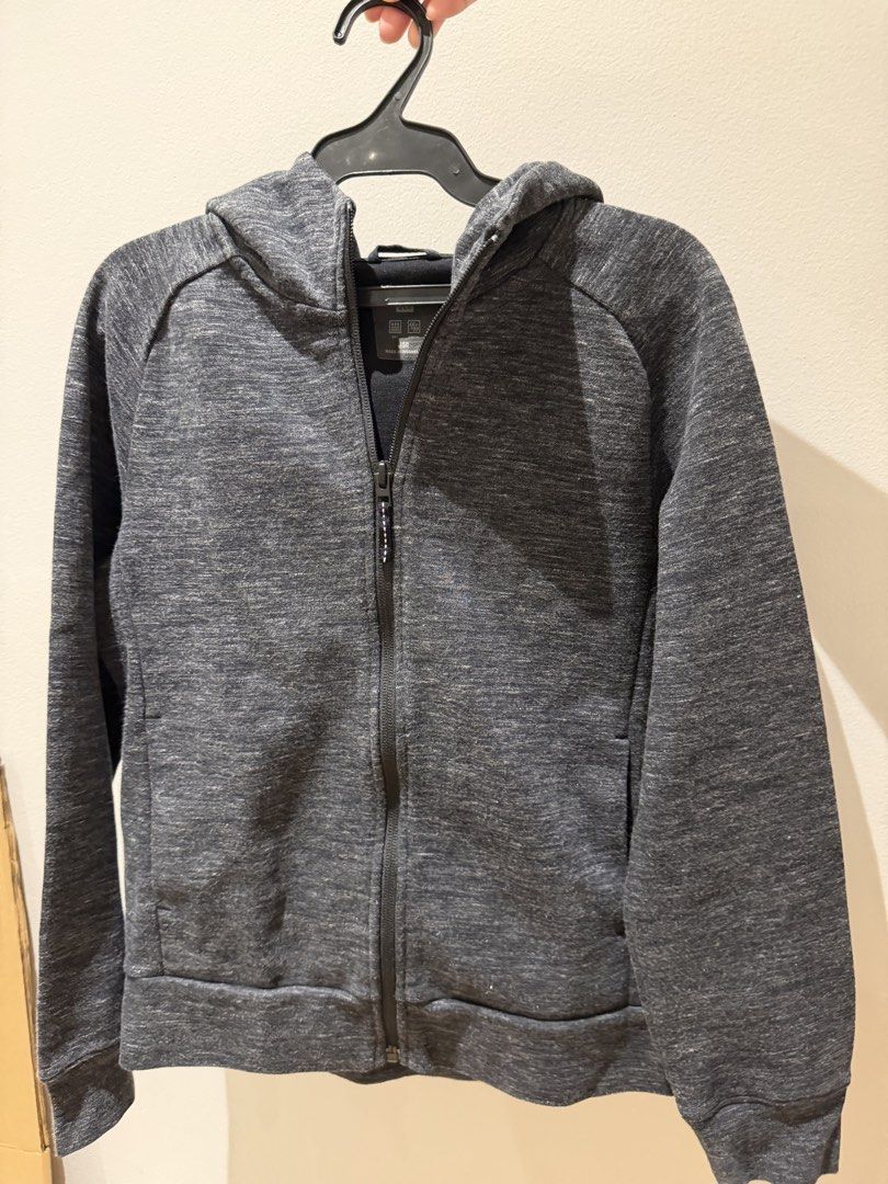 Uniqlo Dary Gray Jacket (Category: Babies & Kids Fashion) located in Paranaque City. Submitted by preluvdbyp (Listing ID 1460226321, Image 2). Description: •Payment Options: GCash or BPI Bank Transfer •Delivery/Shipping fee to be shouldered by buyer.
