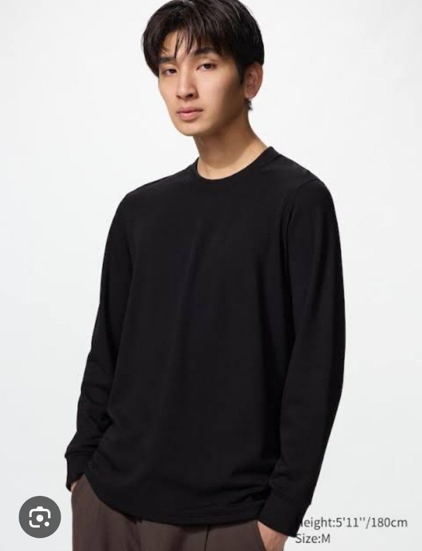 UNIQLO Heatech Crew neck Long sleeve (Category: Tshirts & Polo Shirts ) located in Cabadbaran. Submitted by ztsfinds (Listing ID 1460193014, Image 1). Description: UNIQLO HEATTECH Ultra Warm Crew Neck T-Shirt (Long Sleeve)174776 Product Tier: Ultra Warm which is the heaviest and thickest tier in the HEATTECH line. It features a densely brushed inner lining designed for intense cold weather. Fabric Composition: Typically blended from 47% Acrylic, 