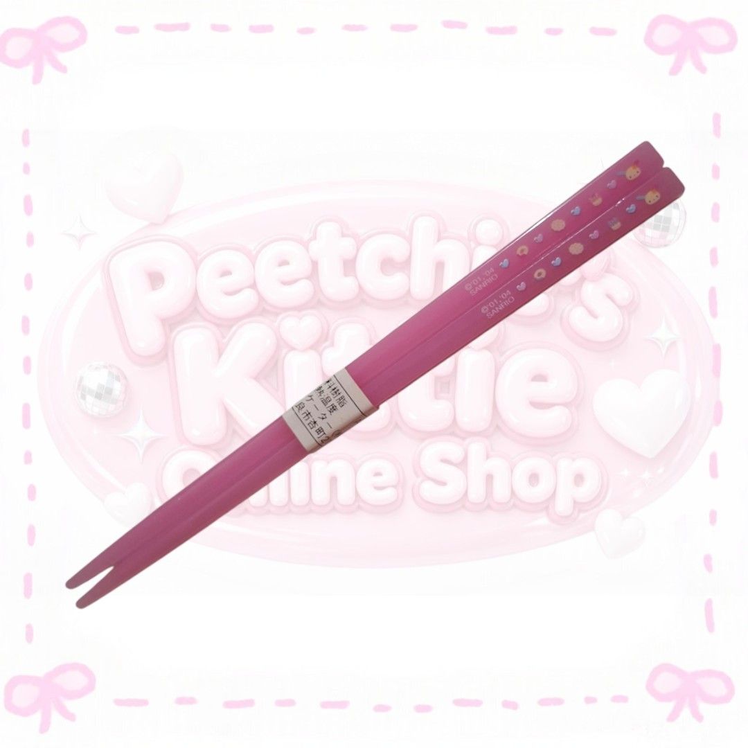 Usahana Chopsticks Pink (Category: Dinnerware & Cutlery) located in Sorsogon. Submitted by mitchelle0425 (Listing ID 1460267696, Image 1). Description: - Adorable pink Sanrio chopsticks featuring My Melody. - Made from durable plastic for long-lasting use. - Perfect for adding a touch of kawaii to your dining experience. - Ideal for kids or any fan of Sanrio characters..