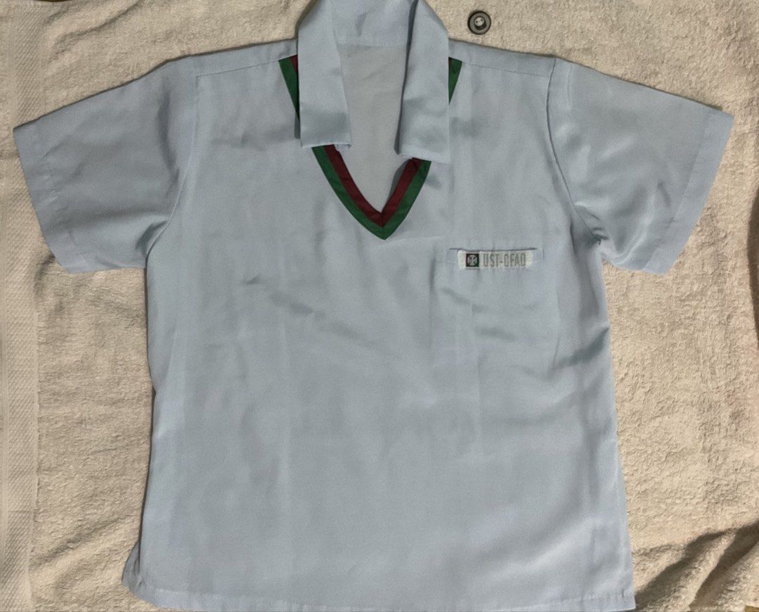 UST CFAD Uniform for Sale | Type A (Option 1) (Category: Others Tops) located in San Jose del Monte. Submitted by preloved.to.newlove (Listing ID 1460139231, Image 3). Description: Selling PER PIECE or TAKE ALL for only 400 PESOS! Claim yours now! ☑️ Barely used, good as new, 2 slots available! ☑️ Washed, pre-ironed and safely stored ☑️ Directly ordered from University Supplier ☑️ PM Code to claim: PTNLW301 📍ITEM NOTES📍 - See photo collage for 
