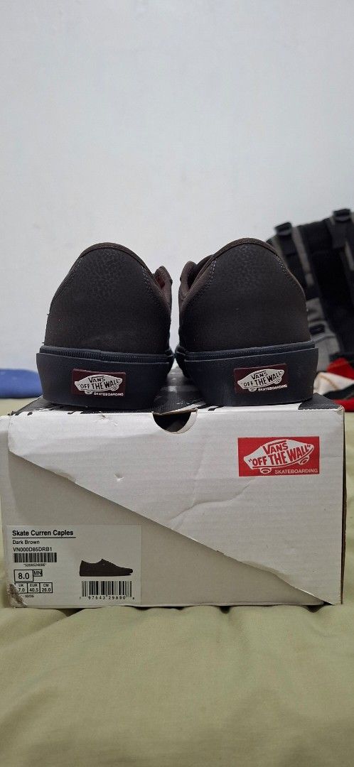 Vans Skate Curren Caples Brown Shoes (Category: Sneakers) located in Manila. Submitted by rakdaworld (Listing ID 1460167946, Image 3). Description: - Vans Skate Curren Caples - Color: Brown with Maroon Interior - Size: US Men's 8 - Condition: Great for skating or casual wear - Includes: Original Box.