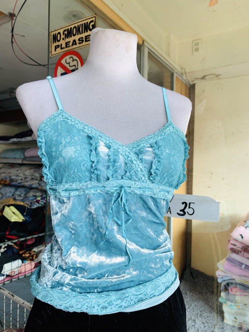 Velvet Y2K Cami Top (Category: Sleeveless) located in Kabankalan. Submitted by leans_closet (Listing ID 1460235112, Image 3). Description: S-m.