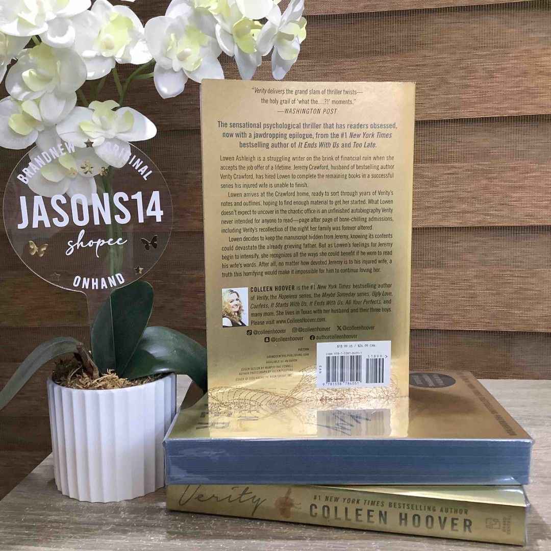 Verity by Colleen Hoover Sprayed (Category: Storybooks) located in San Juan City. Submitted by jasonsshopee (Listing ID 1460303587, Image 2). Description: .