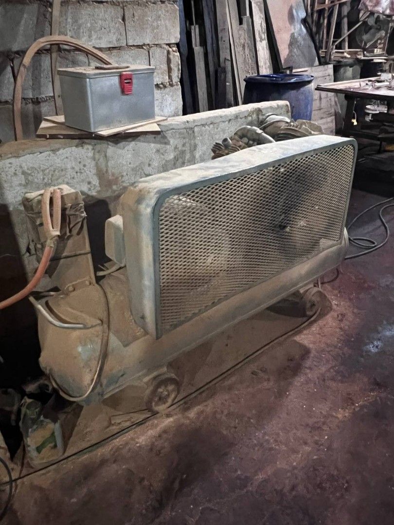 Vintage Air Compressor Motor and Pump Unit (Category: Construction Tools & Equipment) located in Manila. Submitted by lumanglikha_ph (Listing ID 1460215990, Image 3). Description: - Vintage air compressor motor and pump unit - Ideal for workshop use or a restoration project - Condition: Heavily used for manufacturing wooden furnitures .