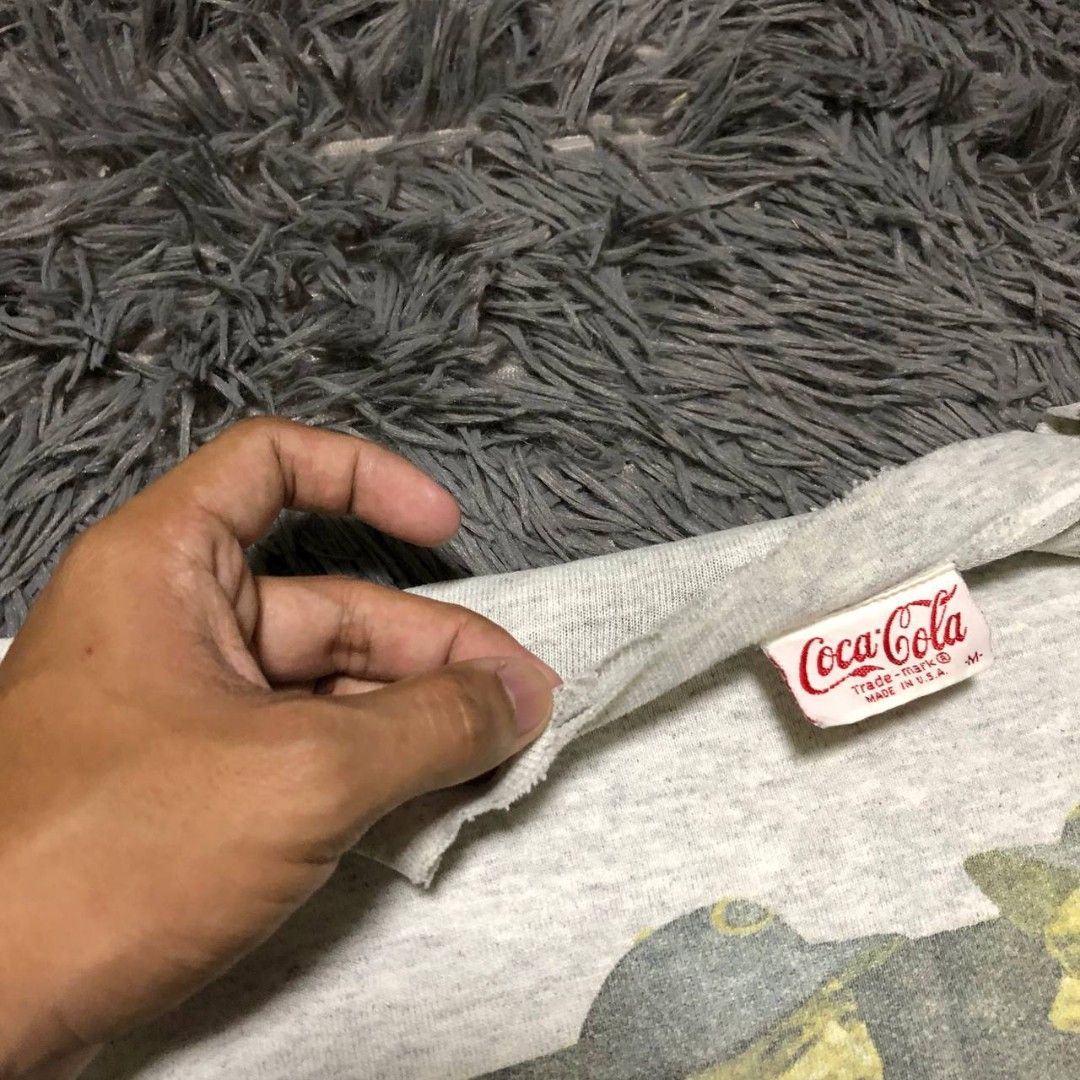 Vintage Coca-Cola Sweatshirt (Category: Activewear) located in Camiling. Submitted by thriftscape2024 (Listing ID 1460191312, Image 3). Description: Excellent Condition Color rate: 9/10 Issue: distressed Dimes: W20xL26.