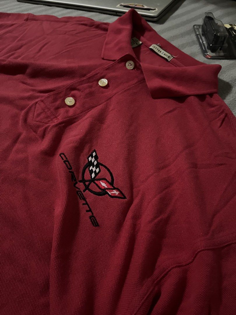 VINTAGE CUTTERBACK CORVETTE POLO SHIRT (Category: Formal Shirts) located in Manila. Submitted by yerrr. (Listing ID 1460274548, Image 2). Description: VINTAGE CUTTERBACK CORVETTE POLO SHIRT PSG OUT🙌🏻 Size: Large on tag Dimes: 24x30 Excellent Condition DM ME📥 ₱500.