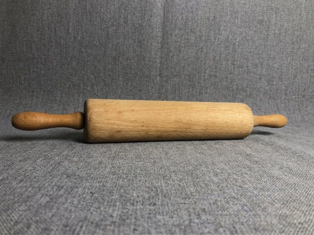 Vintage Danish Solid Beechwood Rolling Pin Authentic Made in Denmark Scandinavian Kitchenware (Category: Cookware & Accessories) located in Tagaytay City. Submitted by barenwolf (Listing ID 1460294127, Image 1). Description: Crafted in Denmark from solid European beechwood, this authentic vintage rolling pin captures the clean elegance of mid-century Scandinavian design. Featuring the original “MADE IN DENMARK” stamp pressed into the wood grain, 