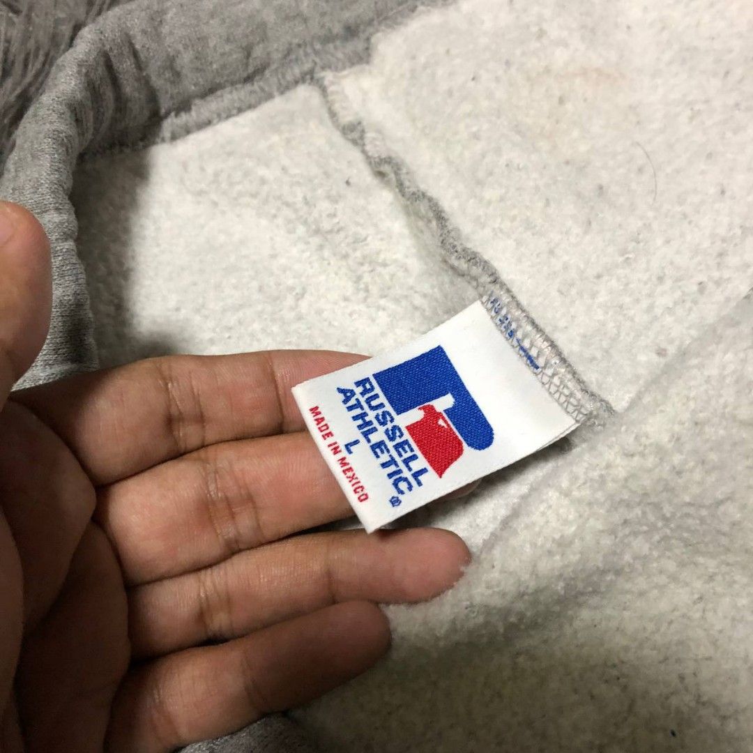 Vintage Russell Athletic Sweatpants (Category: Activewear) located in Camiling. Submitted by thriftscape2024 (Listing ID 1460186745, Image 3). Description: Excellent Condition Color rate: 9/10 Issue: need wash W: Free L: 44 Thigh: 14 Leg Opening: 8.