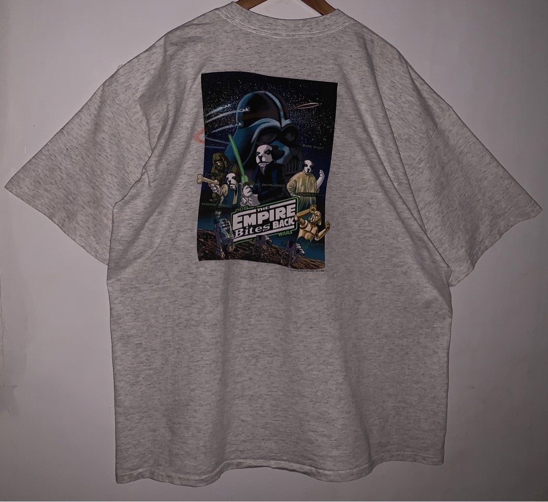 VINTAGE STAR WARS FOR SALE (Category: Tshirts & Polo Shirts ) located in Angeles City. Submitted by browsetheracks (Listing ID 1460230532, Image 2). Description: FOR SALE DATED VINTAGE EMPIRE STRIKES BACK BIG DOGS 🦴 SIZE XXL (26×31) FITS BOXY SINGLE STITCH ALL THE WAYYYY IN MINT CONDITION ! NO ISSUE *MADE WITH BEEFY COTTON MATERIAL CRAZYY DETAILS ₱2500+SHIPPING FEE DM ME FOR MORE INFO 🔌 Note: Every item is photographed accurately to showcase it
