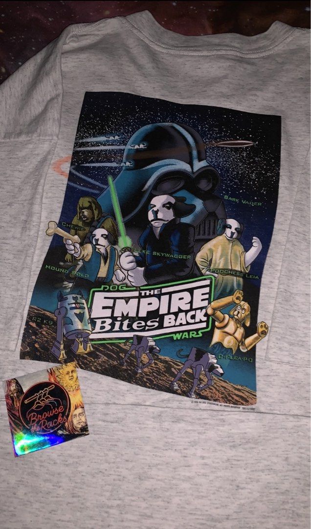 VINTAGE STAR WARS FOR SALE (Category: Tshirts & Polo Shirts ) located in Angeles City. Submitted by browsetheracks (Listing ID 1460230532, Image 1). Description: FOR SALE DATED VINTAGE EMPIRE STRIKES BACK BIG DOGS 🦴 SIZE XXL (26×31) FITS BOXY SINGLE STITCH ALL THE WAYYYY IN MINT CONDITION ! NO ISSUE *MADE WITH BEEFY COTTON MATERIAL CRAZYY DETAILS ₱2500+SHIPPING FEE DM ME FOR MORE INFO 🔌 Note: Every item is photographed accurately to showcase it