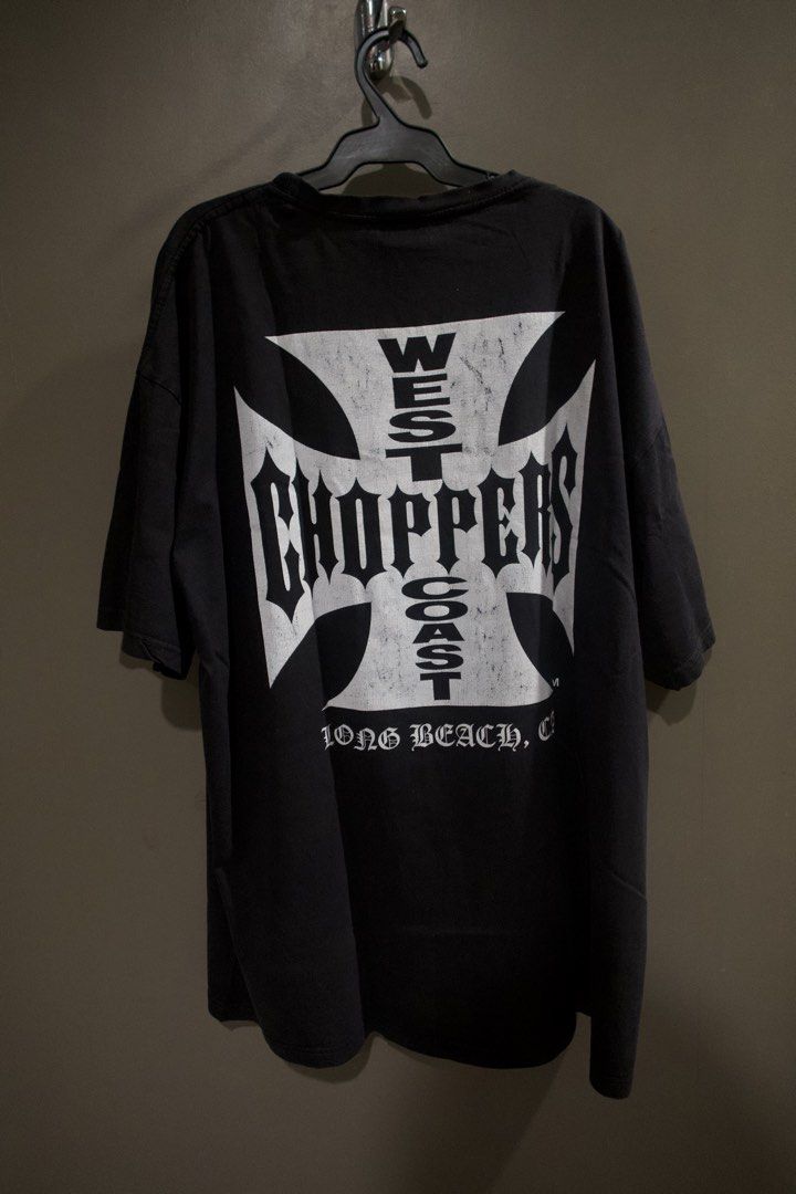 Vintage West Coast Choppers Shirt (authentic) (Category: Tshirts & Polo Shirts ) located in Makati City. Submitted by dobandidsthrift (Listing ID 1460113099, Image 2). Description: 24.5x31 Official West Coast Choppers on tag issue: Minor fading on print .
