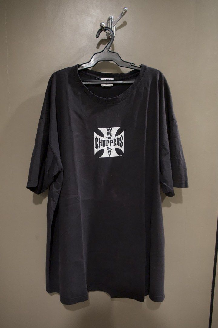Vintage West Coast Choppers Shirt (authentic) (Category: Tshirts & Polo Shirts ) located in Makati City. Submitted by dobandidsthrift (Listing ID 1460113099, Image 1). Description: 24.5x31 Official West Coast Choppers on tag issue: Minor fading on print .
