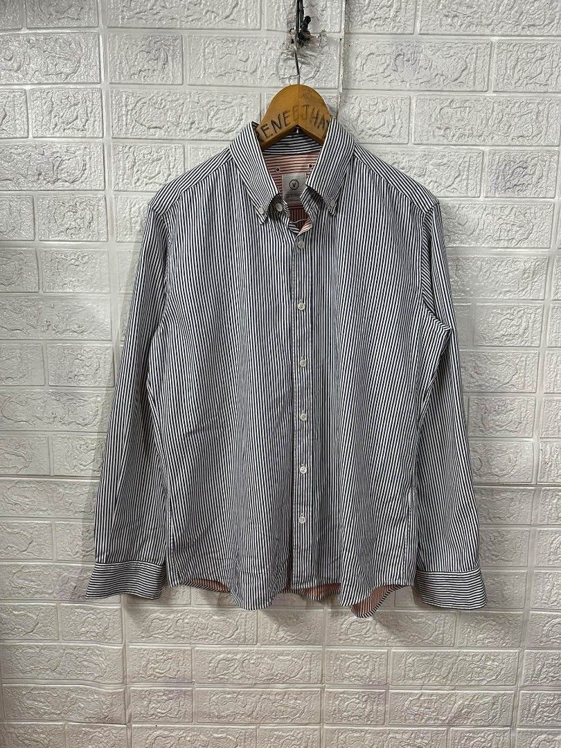 VISVIM X SOPHNET striped long sleeve (Category: Formal Shirts) located in Bacoor. Submitted by arlenelamery (Listing ID 1460260096, Image 2). Description: VISVIM X SOPHNET STRIPE LONG SLEEVE MADE IN JAPAN 🇯🇵 AUTHENTIC EXCELLENT CONDITION NO ISSUE SIZE LARGE ON TAG SIZE ACTUAL VIA TAPE MEASURE W21 PIT TO PIT L28 SLEEVE 24 PRICE 2500 + SF PM MODE OF PAYMENT TRU GCASH LOC CAVITE.