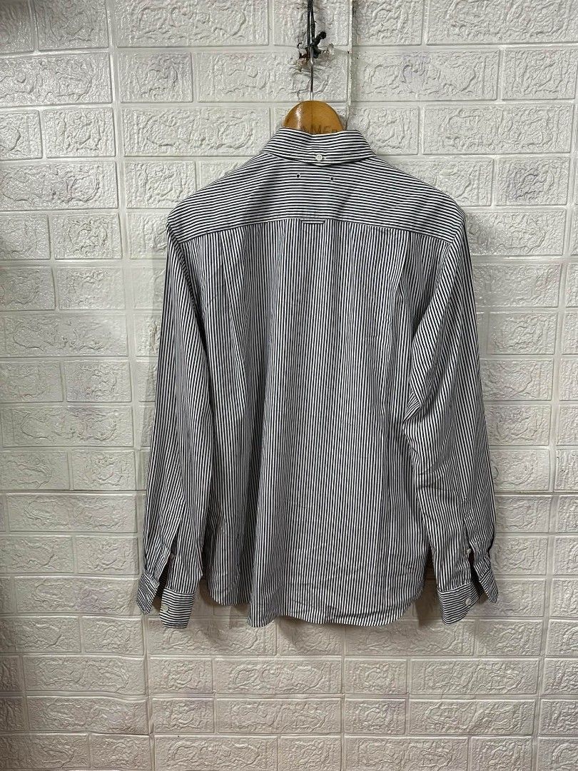 VISVIM X SOPHNET striped long sleeve (Category: Formal Shirts) located in Bacoor. Submitted by arlenelamery (Listing ID 1460260096, Image 3). Description: VISVIM X SOPHNET STRIPE LONG SLEEVE MADE IN JAPAN 🇯🇵 AUTHENTIC EXCELLENT CONDITION NO ISSUE SIZE LARGE ON TAG SIZE ACTUAL VIA TAPE MEASURE W21 PIT TO PIT L28 SLEEVE 24 PRICE 2500 + SF PM MODE OF PAYMENT TRU GCASH LOC CAVITE.