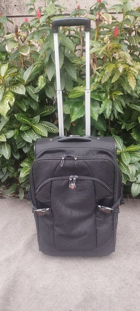 WENGER Swiss - Cabin Trolley (Category: Luggage) located in Manila. Submitted by benjie.benjie3 (Listing ID 1460147090, Image 1). Description: *WENGER Swiss - Cabin Trolley 20.5" - 2 Wheels - Matibay Pang-Travel* For Sale: Original Wenger Luggage (Japan Surplus) ✅ Original Wenger - Swiss Brand (Victorinox group) ✅ Size: H 20.5" x L 13.75" x W 8.75" - *Cabin / Hand Carry Size* pasok sa CebuPac & PAL ✅ 2 Wheels - Mas matibay at hindi madaling masir