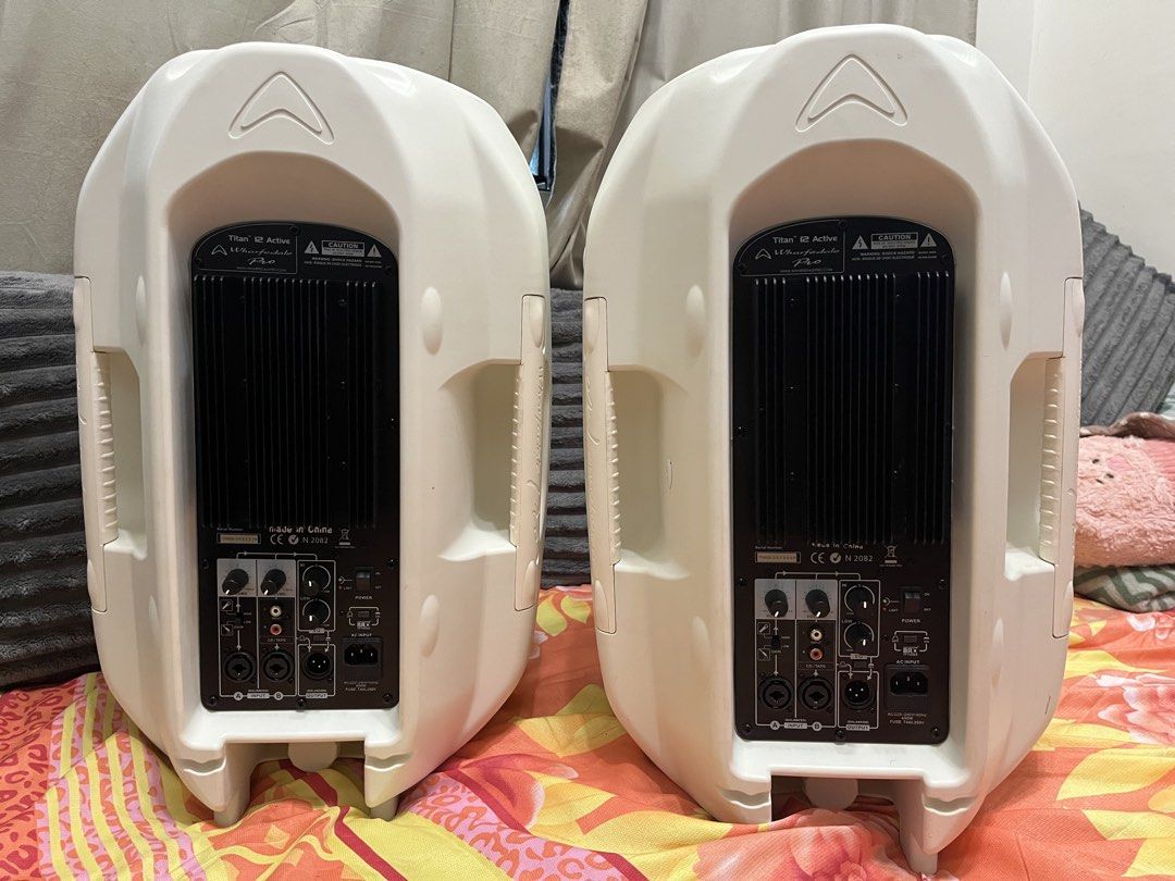 Wharfedale Pro Titan 12A Speakers (Pair) (Category: Soundbars, Speakers & Amplifiers) located in Cainta. Submitted by caleb0727 (Listing ID 1460204869, Image 2). Description: LOCATION: GREENLAND SUBD, CAINTA PICK UP OR SHIPPING ONLY! PRICE: 35k FIXED •Wharfedale Pro Titan 12a Speakers 35k FIXED -parang bago pa, makinis -brand new cost 28k each -mura na po yan -with box, manuel and power cord.