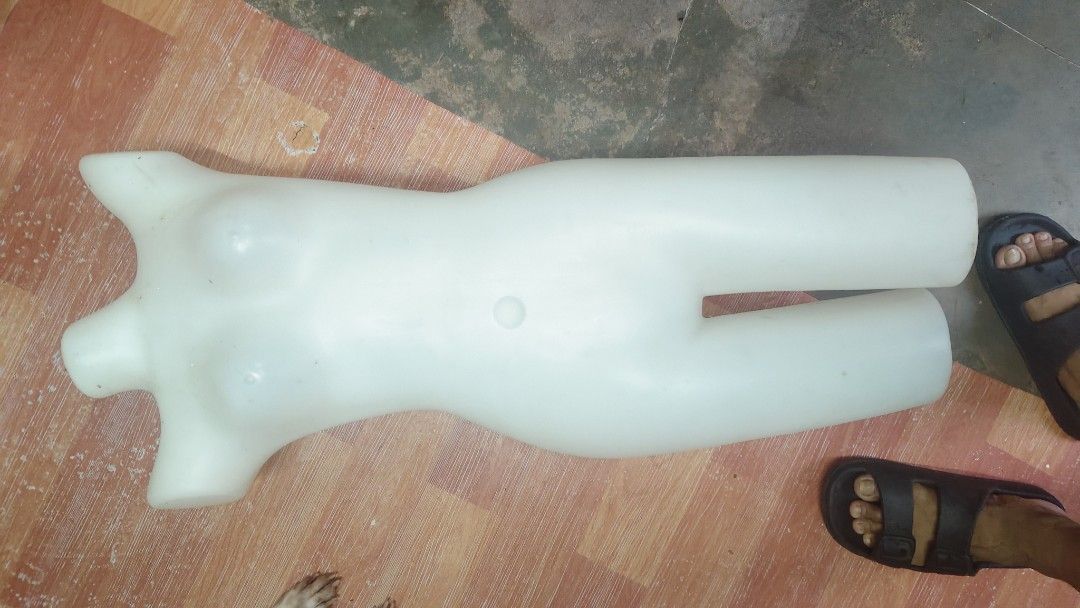 White Plastic Female Mannequin Torso for Display (Category: Other Home Decor) located in Quezon City. Submitted by jryance13 (Listing ID 1460174395, Image 2). Description: - White plastic female torso mannequin - Ideal for displaying clothing and accessories - Lightweight and hollow design - Shows minor signs of use (scuffs) - Suitable for shop displays or personal use - Ready for a new owner.