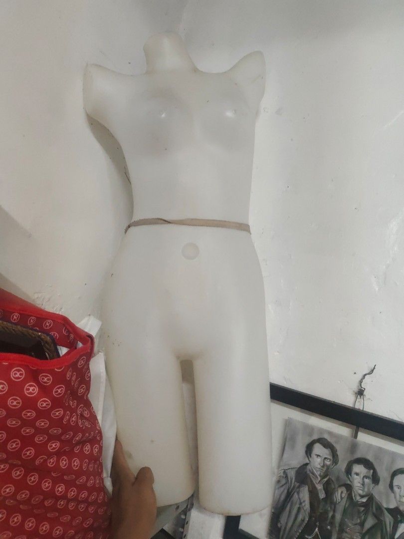 White Plastic Female Mannequin Torso for Display (Category: Other Home Decor) located in Quezon City. Submitted by jryance13 (Listing ID 1460174395, Image 1). Description: - White plastic female torso mannequin - Ideal for displaying clothing and accessories - Lightweight and hollow design - Shows minor signs of use (scuffs) - Suitable for shop displays or personal use - Ready for a new owner.