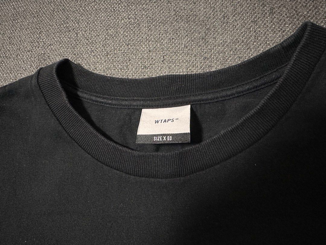 Wtaps Tee （分類：T-shirt、恤衫、有領衫）位於 Hong Kong。 由 d_nn_s_ho 提交（商品編號 1460111560，圖片 2）。簡介： 售 Wtaps tee Black 03 新舊如圖 $250 SF 到付only Thanks for watching 。