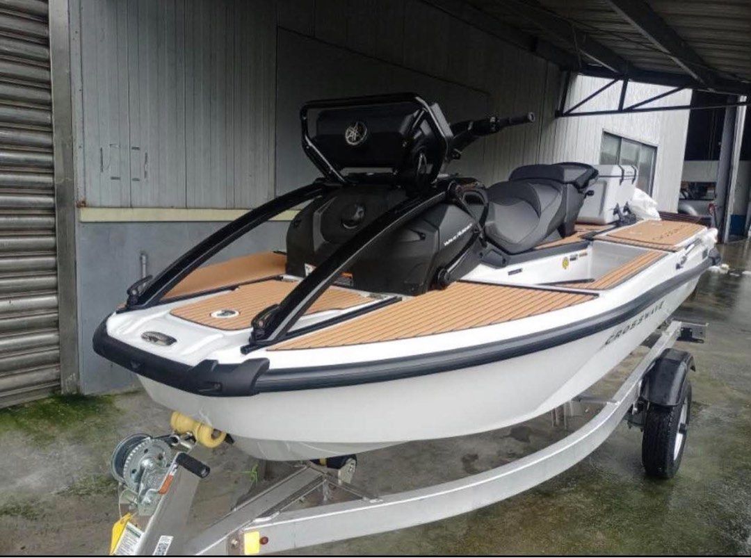 Yamaha Crosswave (Category: Boats and Aircrafts) located in Pasig City. Submitted by tycoon.cars (Listing ID 1460130498, Image 1). Description: YAMAHA CROSSWAVE - 2026 Model - BRAND NEW - 1.9L High Output Yamaha Marine Engine - 4-Seater Capacity - COLOR: Mist Gray - 7” Touchscreen with Security and Enhanced Drive Control - Watertight with USB & 12V Outlet with Accent Lighting Glove Box - With Trailer We Don’t Sell Cars, We Sell Dreams. BUY•SELL•T