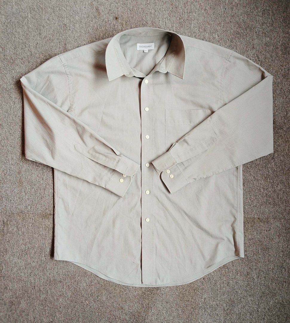 YSL LONGSLEEVE (Category: Sets & Coordinates) located in Manila. Submitted by secondarygarments (Listing ID 1460288113, Image 1). Description: YSL LONGSLEEVE DETAILS - 16 and 1/4 on-tag - 22 .5 Width - 28.5 Length - Issue: ( pinholes ) - 10/10 Colorrate - Excellent/Crispy Condition.
