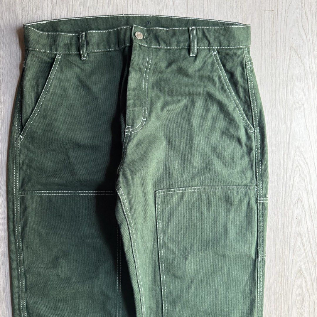 Zara Double Knee Pants (Category: Jeans) located in Zamboanga. Submitted by rustic.rev (Listing ID 1460145884, Image 3). Description: Zara Double Knee Pants Like new condition, no flaws. Tagged: 34” fits 35” Measurements: Waist: 17.7” Front rise: 12.5” Thigh: 14” Leg opening: 8” Inseam: 30.5” Outseam: 41.5” ₱2,090 + sf Dm or comment “mine” to purchase 📩 .
