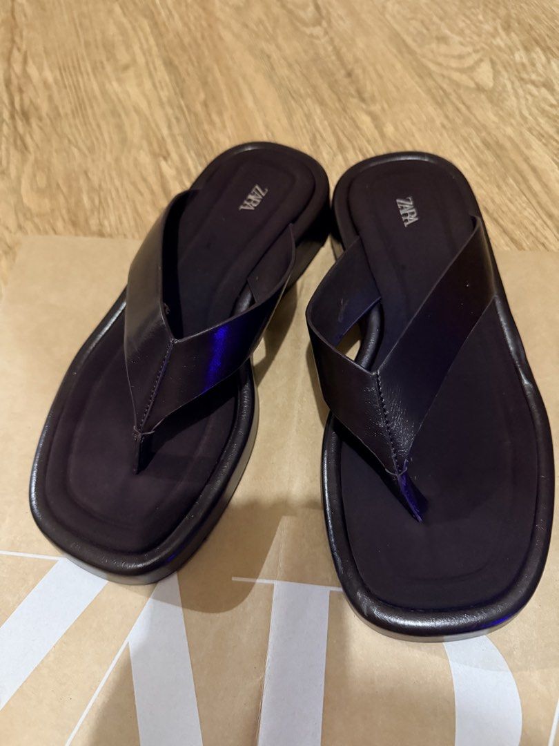 Zara Strap Sandals - Brown (Category: Sandals) located in Pasig City. Submitted by wandererscab_2.0 (Listing ID 1460143450, Image 2). Description: 💯 Original Bought at Zara, BGC Size: 37 Platform height: 3cm/1.1” Good as brand New, used for like an hour only These are not UKAY, they are all my personal pre-loved/brand new clothes/shoes/things MOP: bdo or gcash Shipping c/o the buyer.