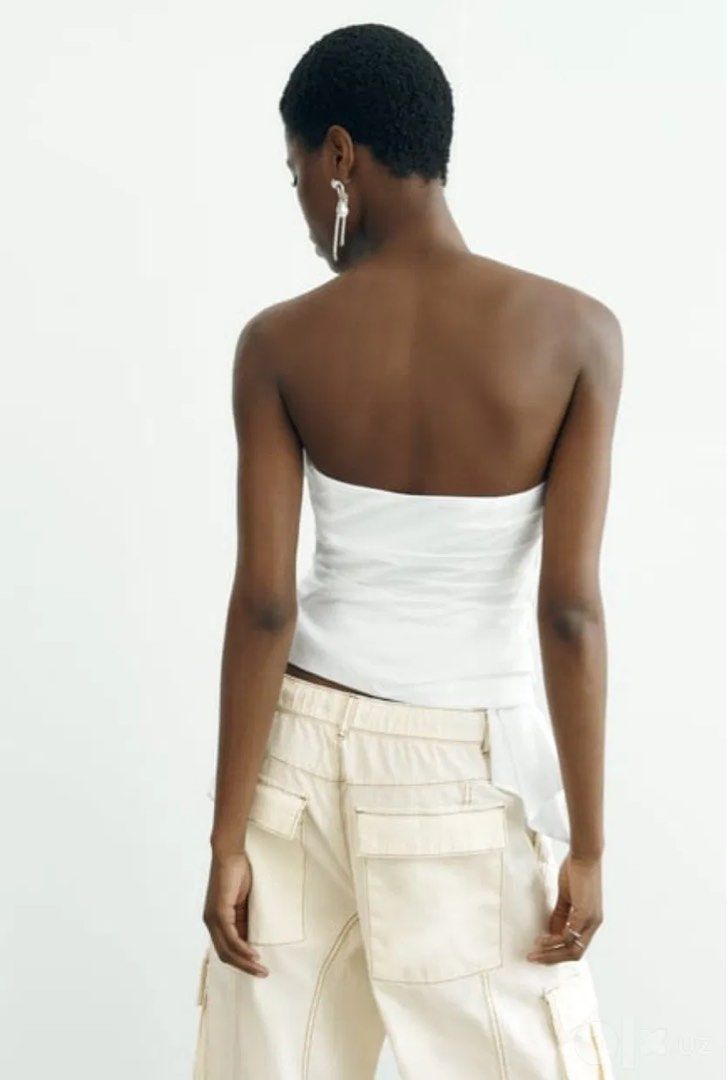 Zara White Tube Top (Category: Others Tops) located in Bulacan. Submitted by sum1scloset (Listing ID 1460236819, Image 3). Description: SERIOUS BUSINESS ONLY, PLEASE. THOSE WHO WILL WASTE MY TIME WILL BE BLOCKED. closet clean-up to create space for a more sustainable lifestyle 💟 • most pieces are in xxs–xs, with only a few in s • all items are well taken care of and properly stored — i treat my clothes like babies 🤭 • actual photos are upon req
