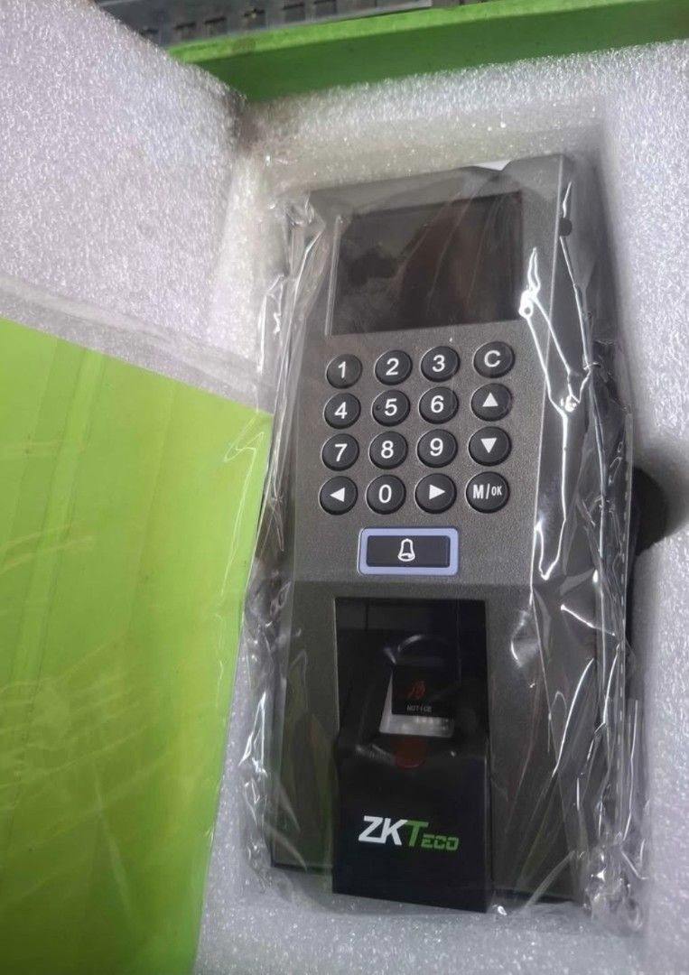 ZkTeco F18 Fingerprint Door Access Control System (Category: Security Systems & CCTV Cameras) located in Quezon City. Submitted by yajayz (Listing ID 1460303325, Image 1). Description: ZkTeco Fingerprint Door Access Control System - complete accessories -brand new -100% working -best to install on office / warehouses etc. -fast detection of fingerprint -can be use for monitoring logs (in and out) of employees - last 2pcs left Price is 4500 Locati