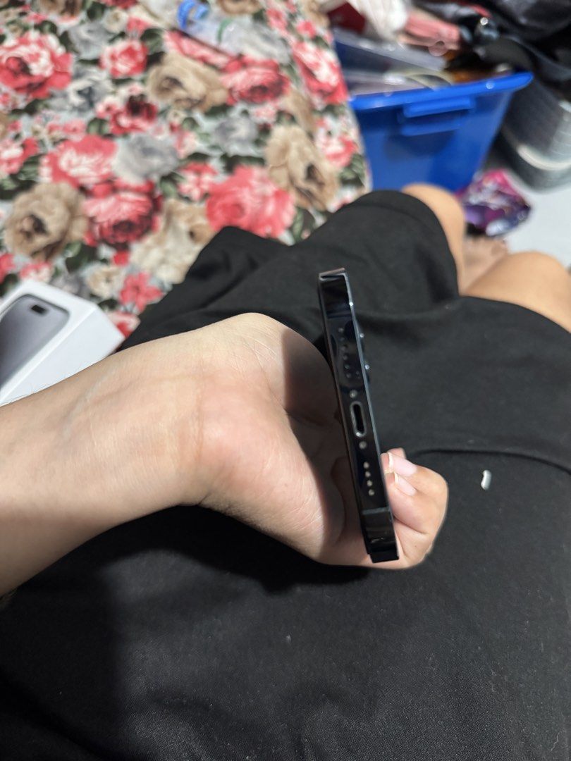 12 Promax (Category: iPhone 12 Series) located in Mandaluyong City. Submitted by angel2052427 (Listing ID 1460496023, Image 3). Description: 12 Promax 256 GB Factory Unlocked (openline) 76% battery health (original) No history of repair No body/screen scratches Inclusions: Unit and cases only (tempered glass installed but can be removed to check the screen).