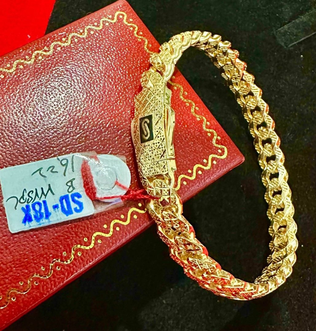 18k Saudi gold Monaco bangle (Category: Bracelets) located in Manila. Submitted by bhelgoldseller2ndaccount (Listing ID 1460341230, Image 2). Description: New!!✨New!!✨New!! Authentic 18k Saudi Golds 💯pawnable/naisasanla 💯with high appraisal rate 💯good investment 💯Direct supplier price 👉OPEN for resellers 🌺please take time to evaluate their actual sizes and grams 👉Best panggift for all occasions ✅ Sold per grams not per piece Kya lowest pri