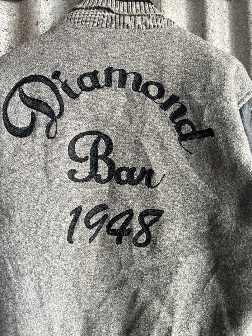 1948 Diamond Bar Varsity jacket (Category: Coats, Jackets and Outerwear) located in Manila. Submitted by -thedropco (Listing ID 1460334474, Image 3). Description: 1948 Diamond Bar leather Varsity Jacket Wool type Issue :need wash Dimension : ~24 width ~ 27 Length Laguna location .