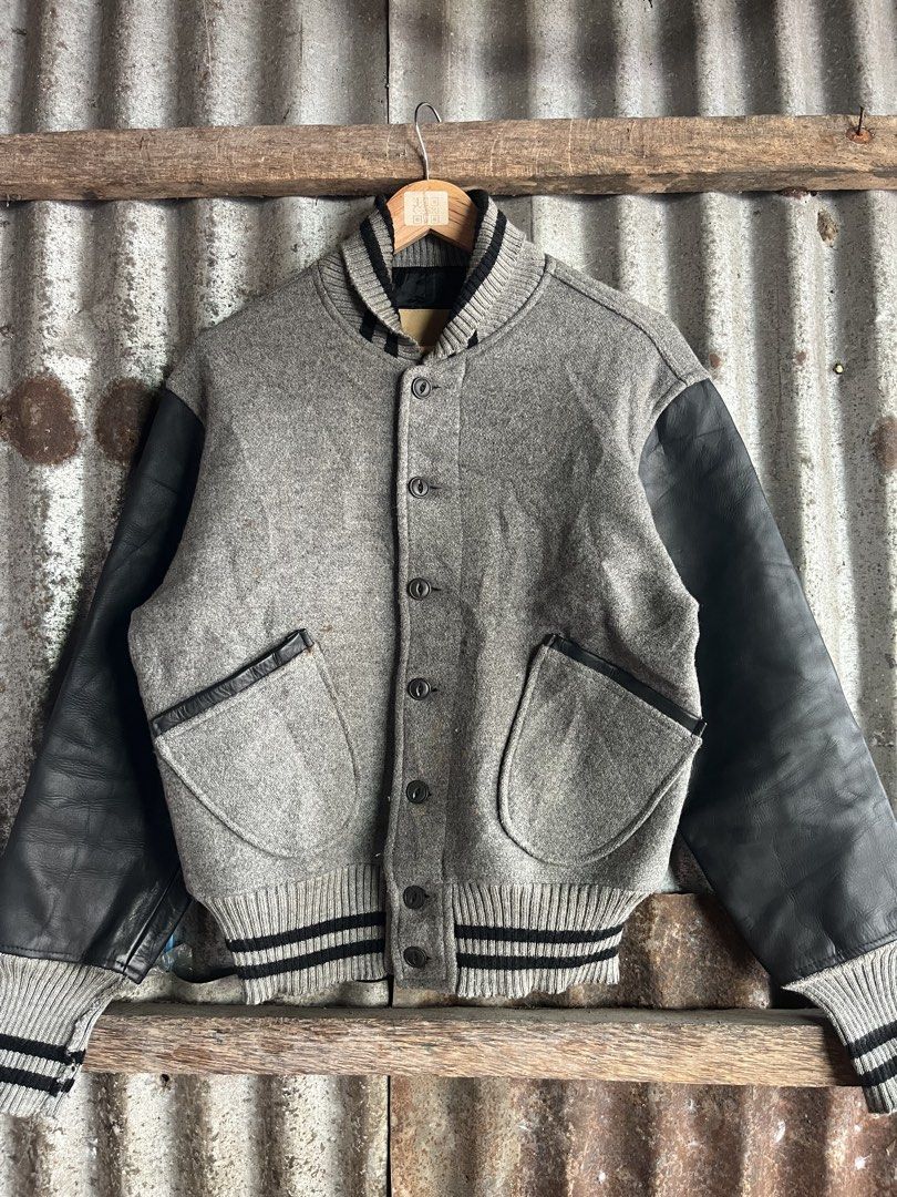 1948 Diamond Bar Varsity jacket (Category: Coats, Jackets and Outerwear) located in Manila. Submitted by -thedropco (Listing ID 1460334474, Image 2). Description: 1948 Diamond Bar leather Varsity Jacket Wool type Issue :need wash Dimension : ~24 width ~ 27 Length Laguna location .