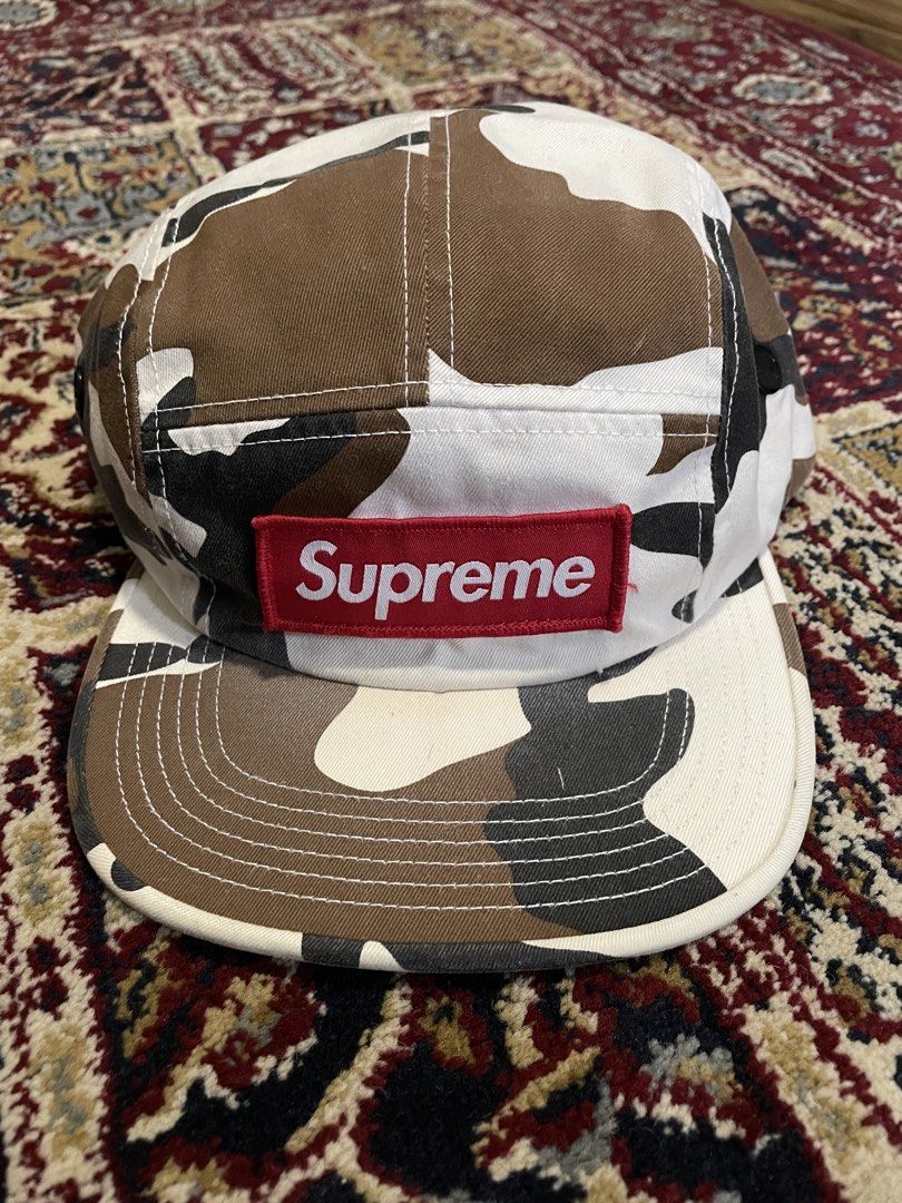 2017 Supreme Cow Camo Camp Cap (Category: Caps & Hats) located in Manila. Submitted by kabloh (Listing ID 1460405304, Image 1). Description: Adjustable Great condition Newly serviced Very rare Light stains Signs of usage Authentic Lp posted .