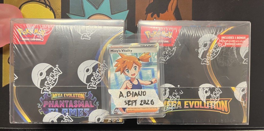 2x Pokemon TCG Mega Evolution Phantasmal Flames Booster Boxes (Category: Card Boxes & Cases) located in Manila. Submitted by abb88 (Listing ID 1460448602, Image 1). Description: With protector Phantasmal flames booster box ₱24900 Mega evolution enhance booster box ₱18100 Powerplant mall meetups Mandaluyong area Lalamove booked by buyer Thank you.