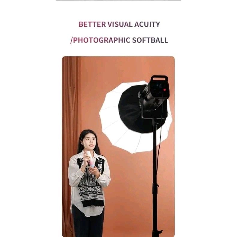 400W Photography Softbox Light with Remote and Stand (Category: Lighting & Studio Equipment) located in Manila. Submitted by marvieobordo (Listing ID 1460447530, Image 2). Description: - 400W Photography Softbox Light - 65cm Diameter - Includes Remote Control - Includes Stand - Easy to Install and Use - Ideal for Studio Lighting - Great for Product Photography - Provides Soft, Diffused Light.