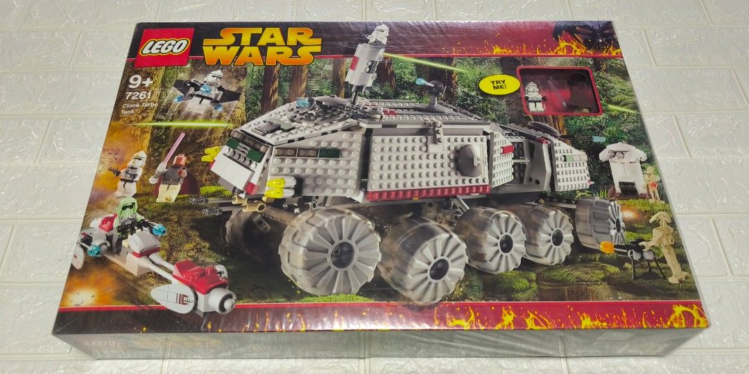 全新未開盒 Lego 7261 Clone Turbo Tank (with Light-Up Mace Windu, Trans-Light Purple Lightsaber Blade) Star Wars 星戰系列 (2005年出產) （分類：樂高及拼砌組合）位於 Hong Kong。 由 adachochow 提交（商品編號 1460317362，圖片 1）。簡介： 全新未開盒 Lego 7261 Clone Turbo Tank (with Light-Up Mace Windu, Trans-Light Purple Lightsaber Blade) Star Wars 星戰系列 (2005年出產)。