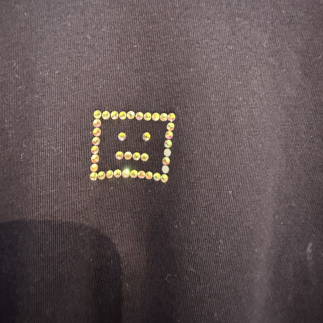 Acne Studios Navy Blue Rhinestone Face T-shirt (Category: Tshirts & Polo Shirts ) located in Manila. Submitted by carbungcoalex (Listing ID 1460314377, Image 3). Description: ACNE STUDIOS NAVY BLUE SHIRT 23.5 by 28 Excellent Condition Complete tags 1200 CLAIM.