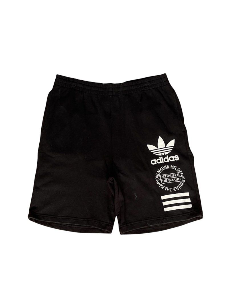 Adidas Big Logo Cotton Short (Category: Shorts) located in Calapan. Submitted by seria_thrifting_apparel (Listing ID 1460477015, Image 1). Description: ✅Big Design • Width: 30-38 • Length: 20.5 • Hem: 11.8 • Color rate: 9/10 • Issue: None (Excellent Condition).