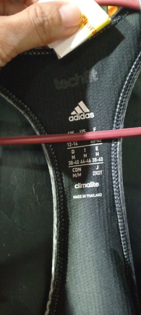 Adidas Climalite Techfit Sports Bra Grey Heather (Category: Activewear) located in Manila. Submitted by ezekislacl02490 (Listing ID 1460421663, Image 3). Description: - Grey heather Adidas sports bra - Size M/M - Climalite fabric for sweat-wicking - Techfit for a supportive feel - Racerback design - Ideal for workouts.