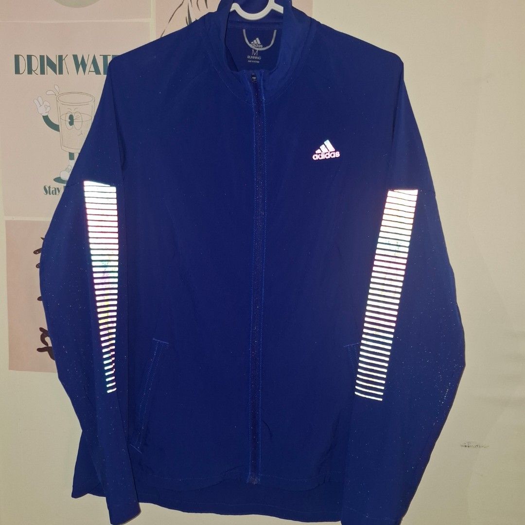 Adidas running jacket (Category: Activewear) located in Manila. Submitted by unfold.900 (Listing ID 1460314582, Image 1). Description: - it is an authentic blue adidas running jacket. - only worn once - wrong size - preloved location: sampaloc manila.