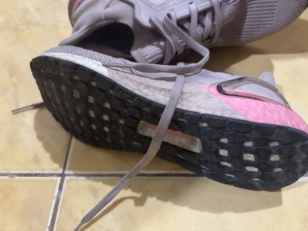 Adidas Ultraboost 20 Blush Pink (Category: Sneakers) located in Cebu City. Submitted by emma_buyandsell (Listing ID 1460460188, Image 3). Description: Fits women US 8 RFS: not used anymore .