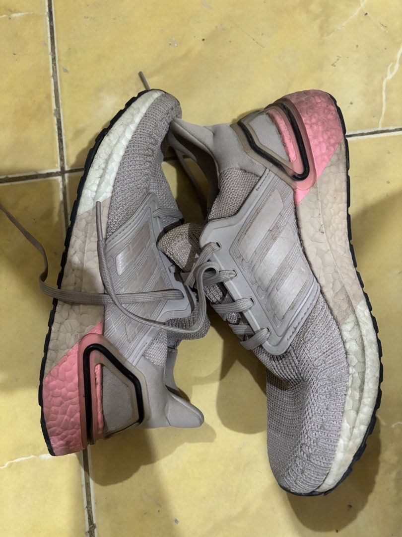 Adidas Ultraboost 20 Blush Pink (Category: Sneakers) located in Cebu City. Submitted by emma_buyandsell (Listing ID 1460460188, Image 2). Description: Fits women US 8 RFS: not used anymore .