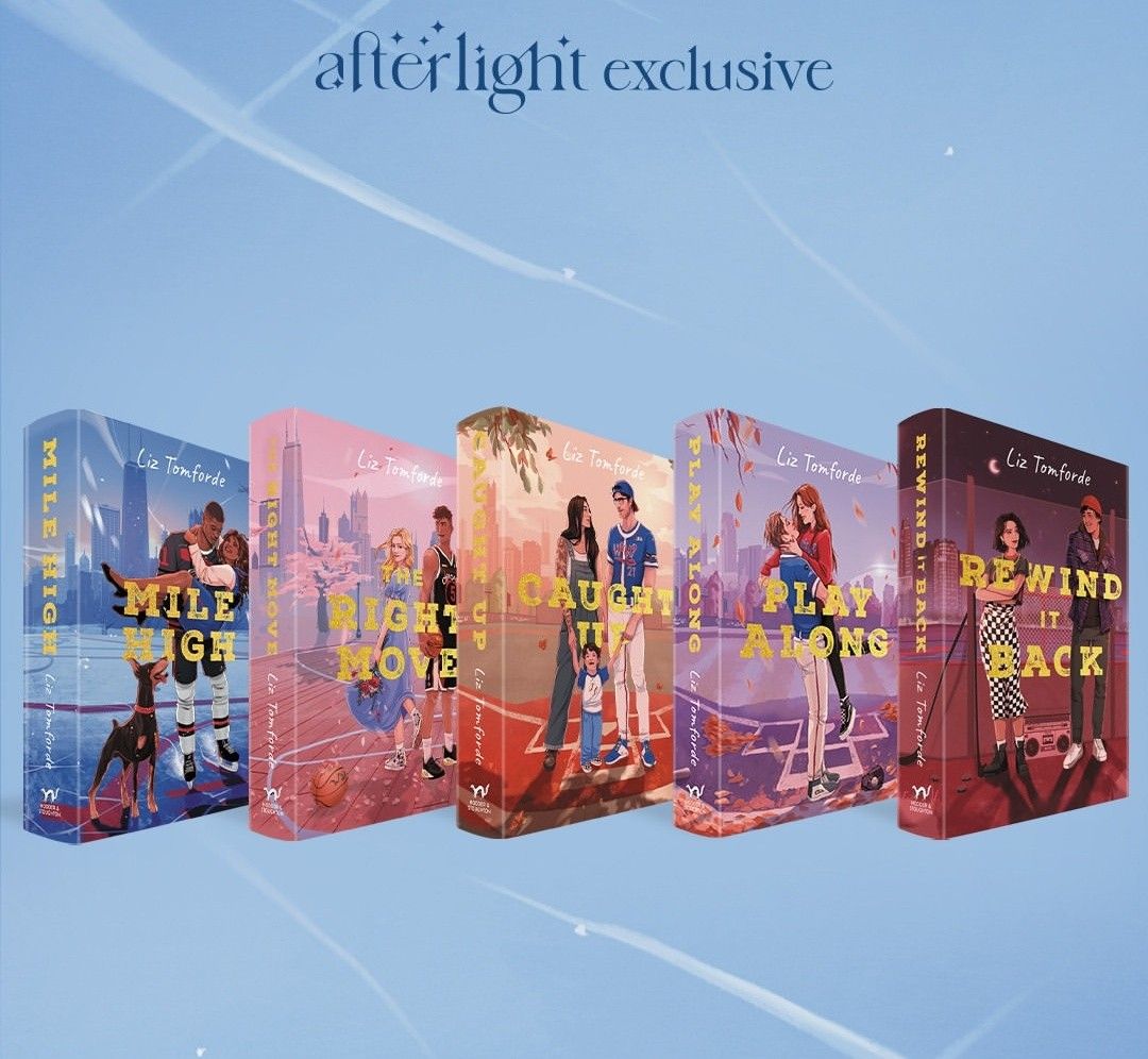 Afterlight Exclusive Liz Tomforde Book Set (Category: Storybooks) located in Baguio. Submitted by selover1492 (Listing ID 1460459867, Image 2). Description: Rare Afterlight Exclusive Liz Tomforde hardcover set! Includes 'Mile High', 'The Right Move', 'Caught Up', 'Play Along', and 'Rewind It Back'. Perfect for fans!.