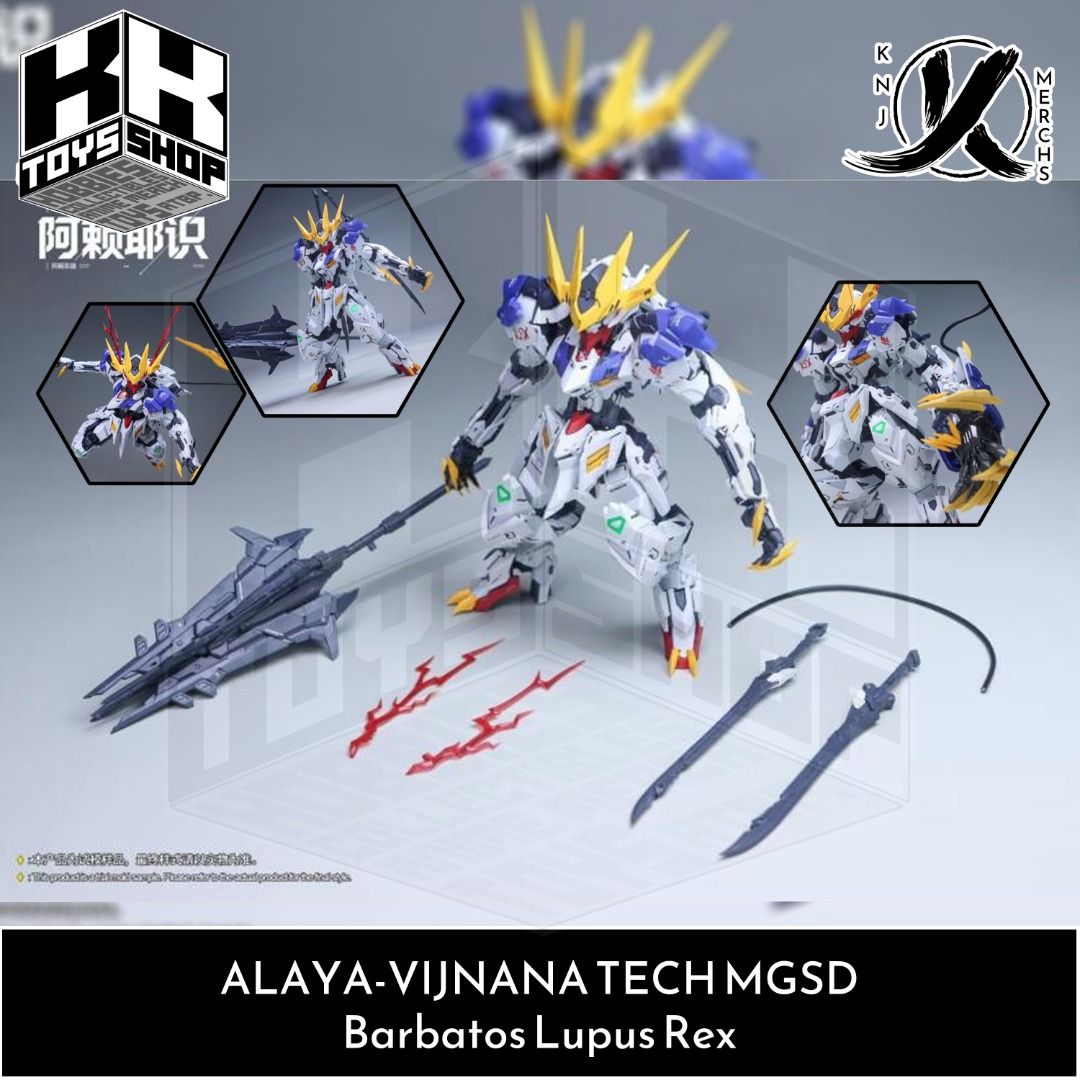 ALAYA VIJNANA TECH MGSD Model Kit: Barbatos Lupus Rex (Category: Gundam & Model Kits) located in Rizal. Submitted by knjmerchs08 (Listing ID 1460313873, Image 1). Description: ALAYA VIJNANA TECH MGSD Model Kit: Barbatos Lupus Rex CONDITION: Brand New - SEALED Plastic Runners / DAMAGED Box (Actual photos can be sent upon request) NO RESERVATION NO TRADE PRICES ARE FIRM PAYMENT FIRST MODE OF PAYMENT: - GCash - Maya - BDO CLAIMING / SHIPPING METHODS