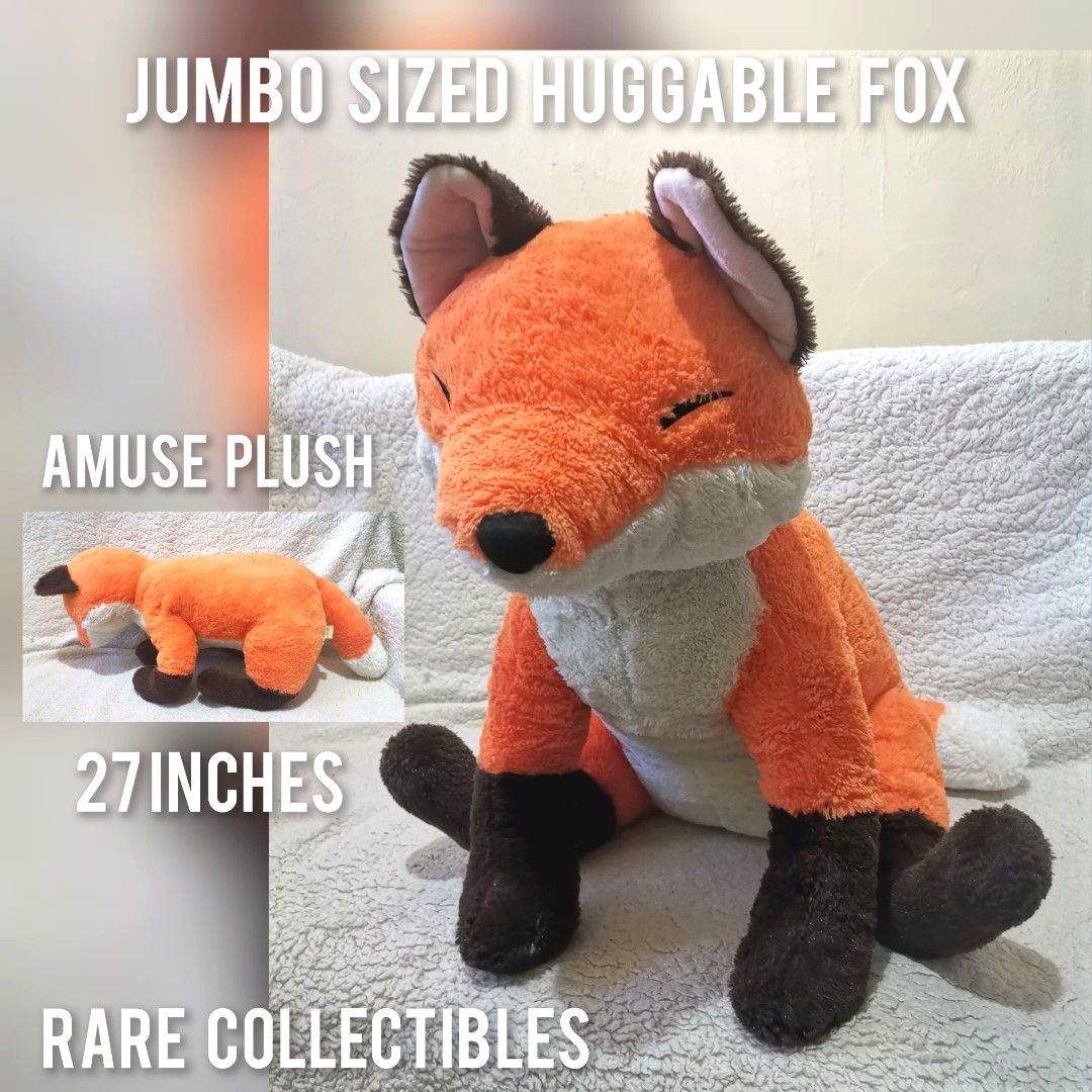 Amuse Jumbo Fox Plush 27 inches (Category: Plushies & Soft Toys) located in Bacolod City. Submitted by liza_vintage_collections (Listing ID 1460328658, Image 1). Description: .