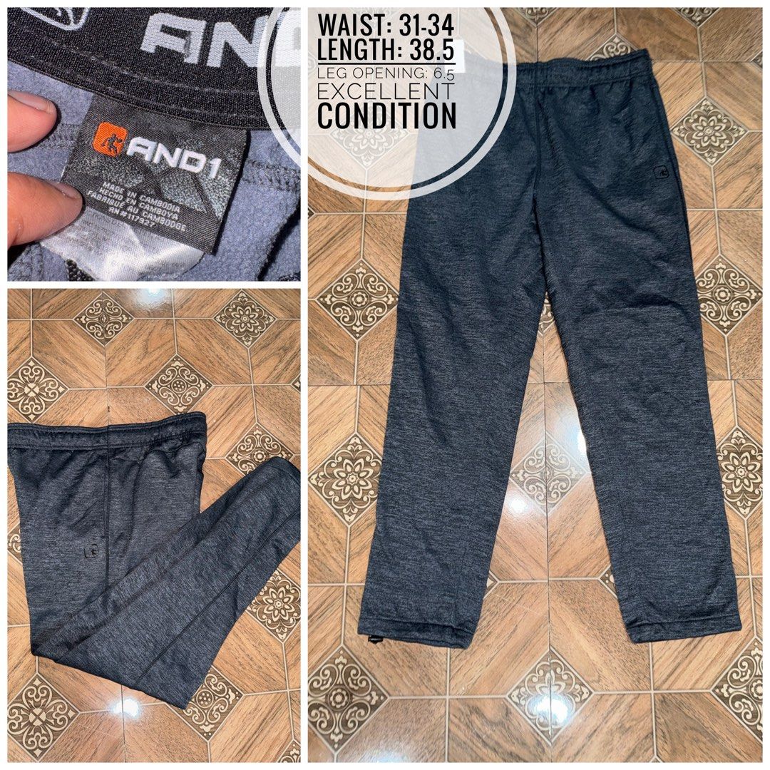 And 1 Track Pants (Category: Joggers) located in Taguig. Submitted by jayveealfaro12 (Listing ID 1460363061, Image 1). Description: Sizes and Condition indicated at the photo description.